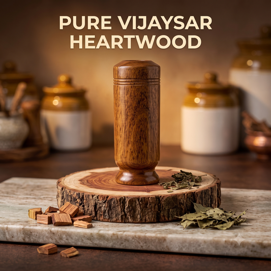 Daivik Herbals™ Vijaysar Wood Tumbler